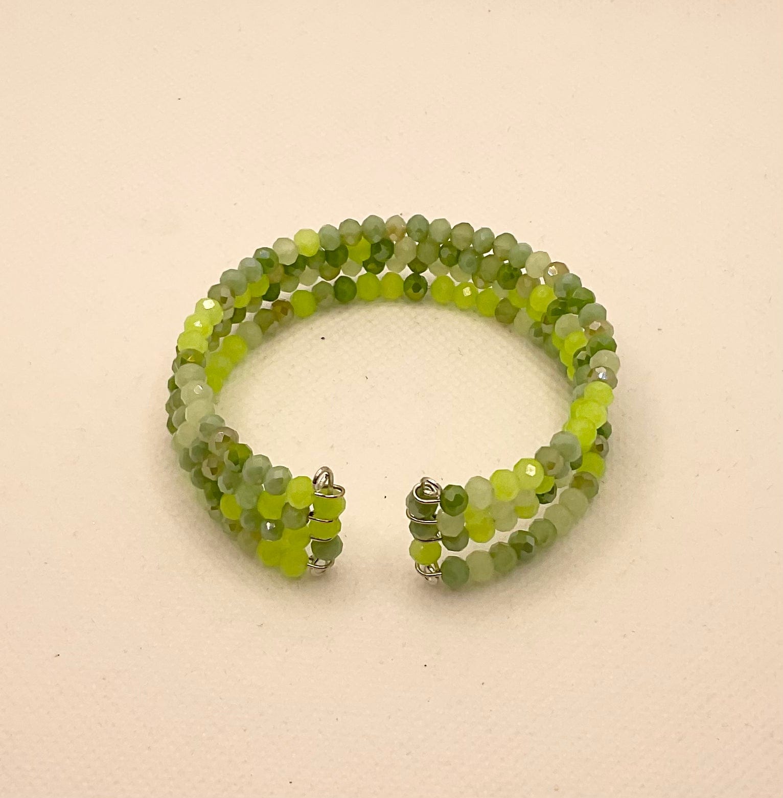 Zuri Love Bracelets Green Cuff Bracelet