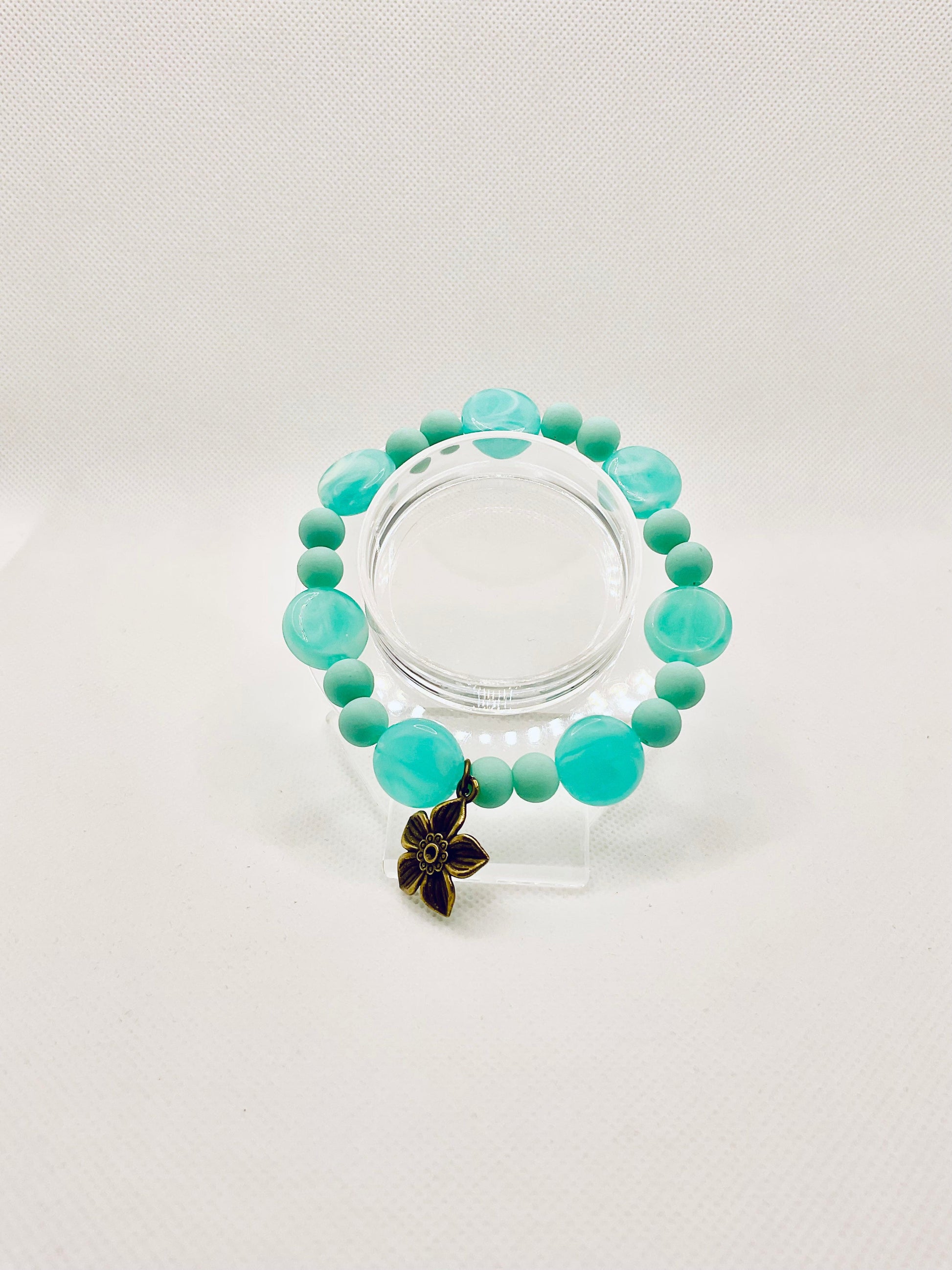 Zuri Love Bracelets Teal Beaded Bracelet