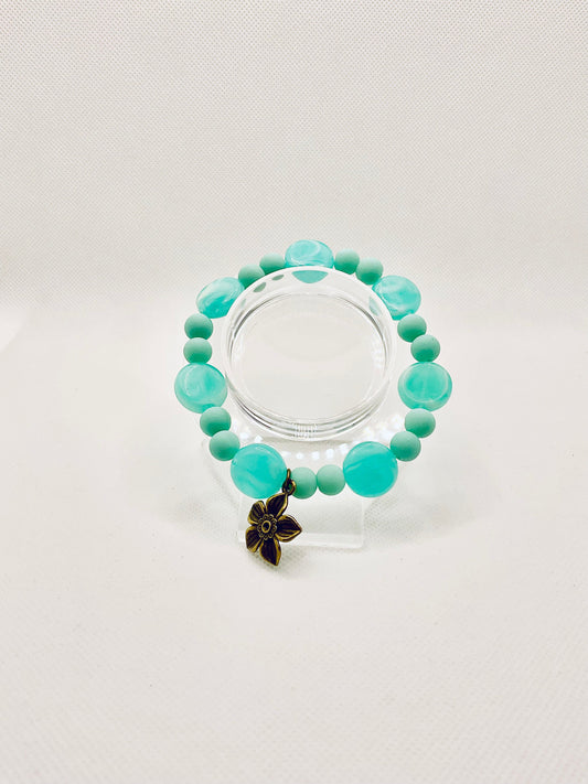 Zuri Love Bracelets Teal Beaded Bracelet