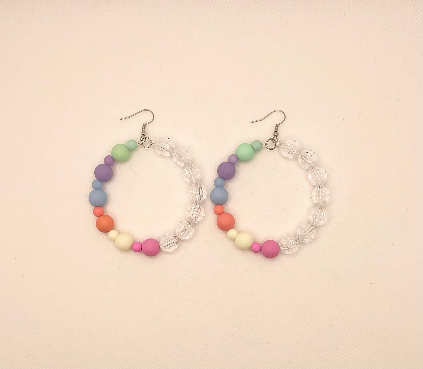 Zuri Love Earrings Pastel Hoop Earrings