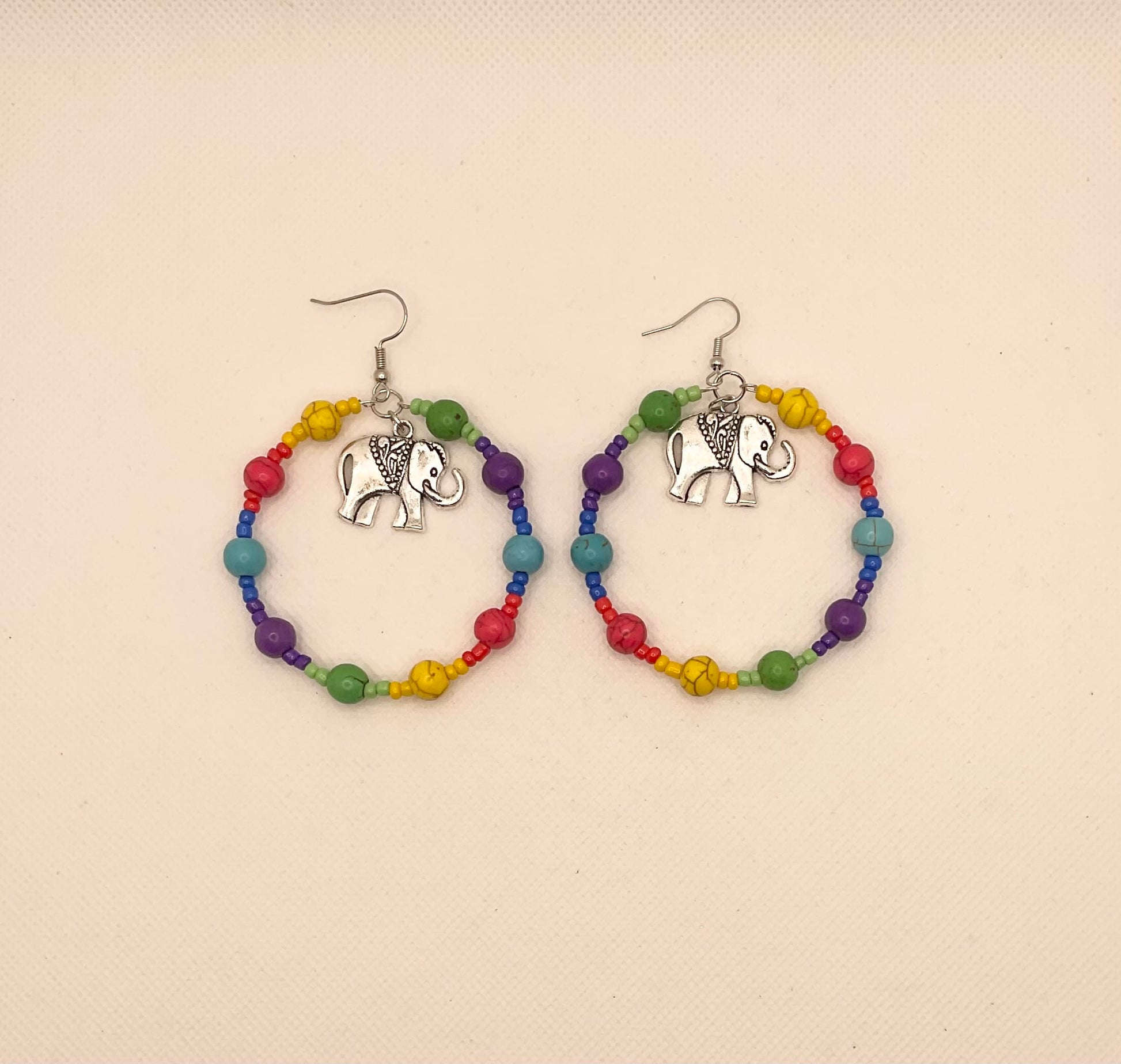 Zuri Love Earrings Rainbow Hoops Color Size