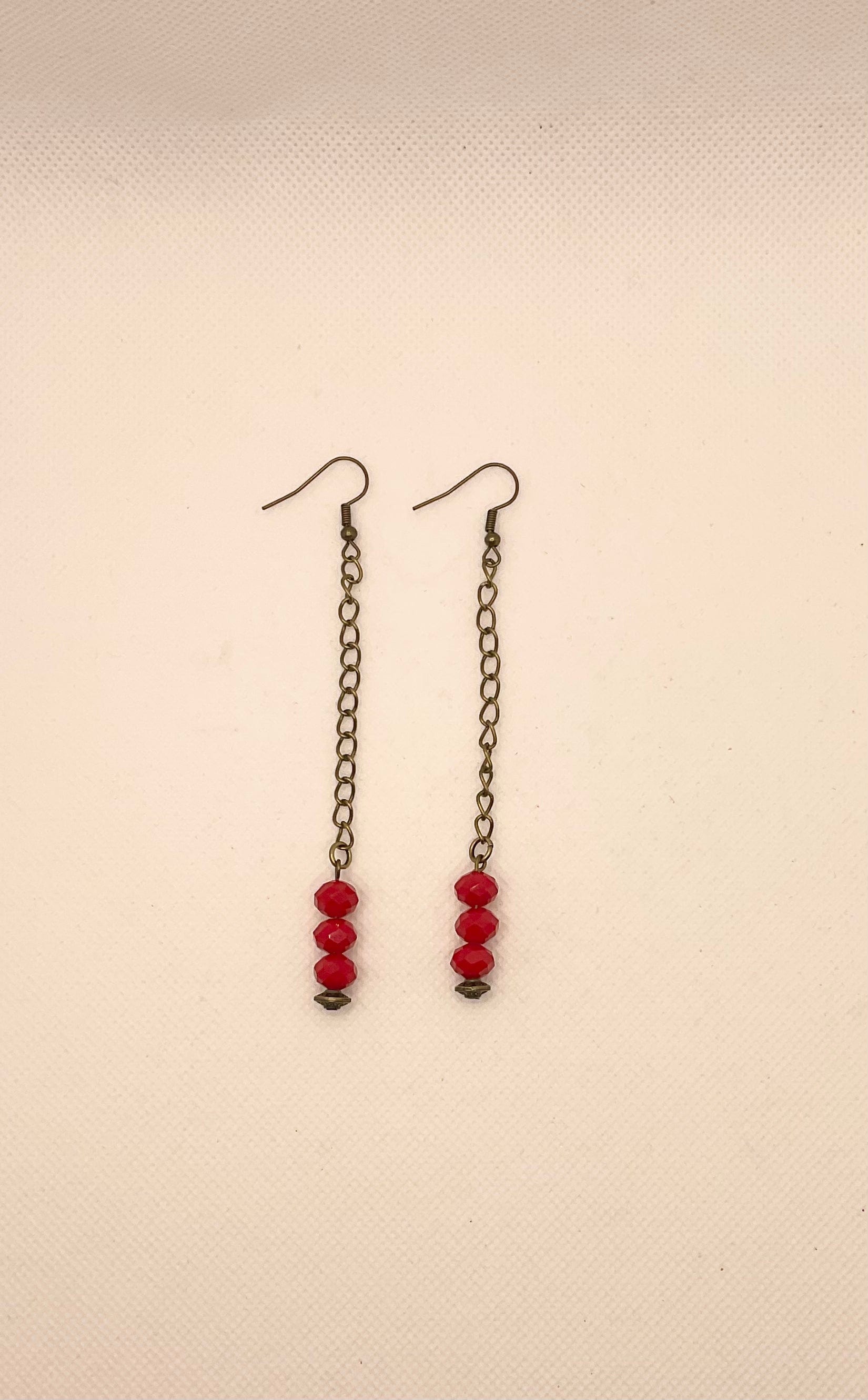 Zuri Love Earrings Red Earrings